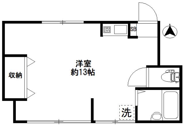 中野区野方アパート 間取り図画像