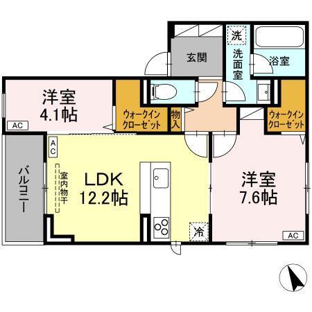 CASA de MaNa 吉祥寺　1（201） 間取り図画像