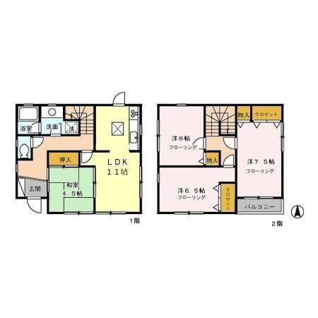 滝山タウンハウス（1） 間取り図画像