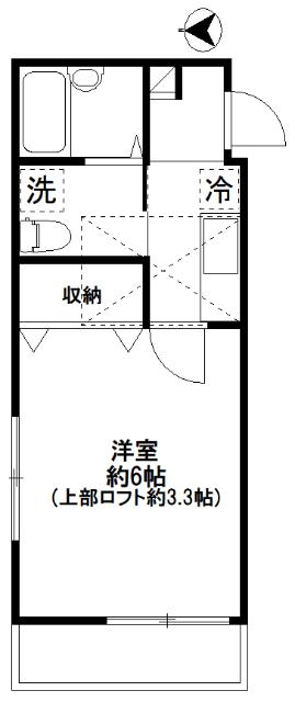 練馬区貫井マンション 間取り図画像