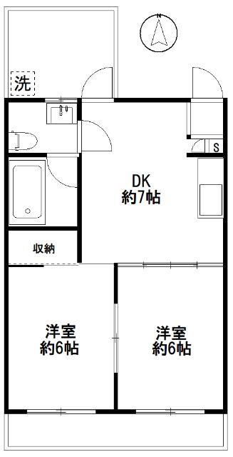 中野区江古田マンション 間取り図画像
