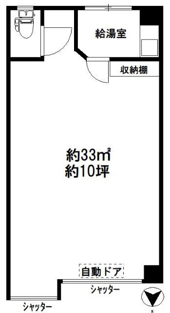 中野区野方店舗 間取り図画像