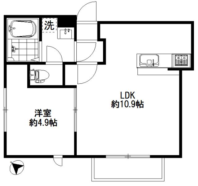 中野区江古田マンション 間取り図画像