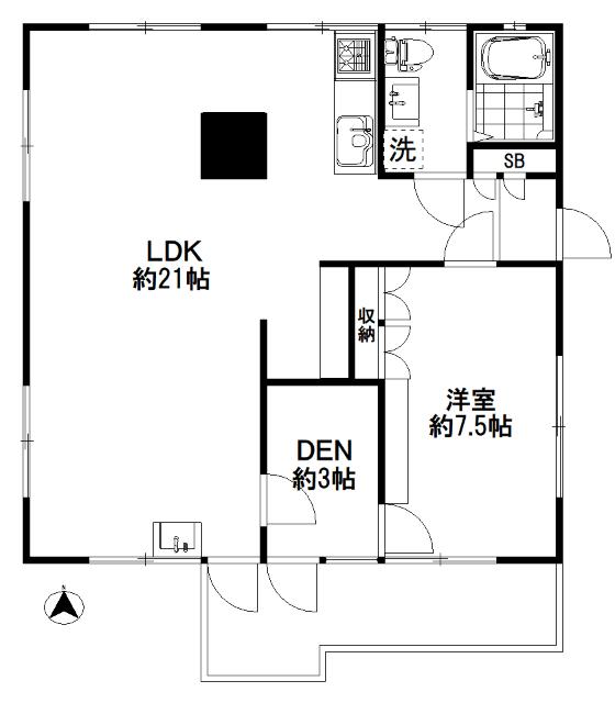 中野区若宮アパート 間取り図画像
