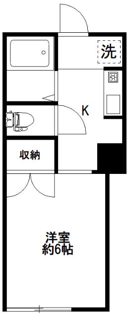 杉並区高円寺北アパート 間取り図画像