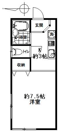 中野区若宮アパート 間取り図画像