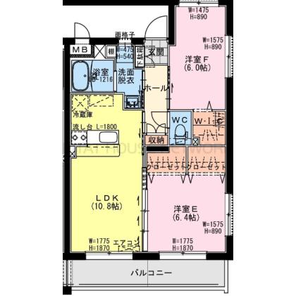 クロスワイズ中西町 間取り図写真