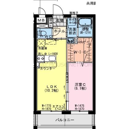 クロスワイズ中西町 間取り図写真