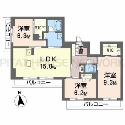 グリナージュ　イマムラ 間取り図写真