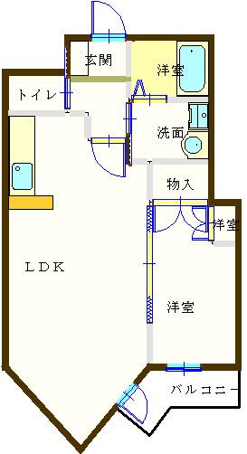 メダリストⅢ（101） 間取り図画像