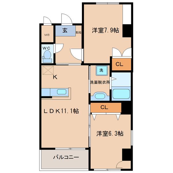 グランクレシェンテ（702） 間取り図画像