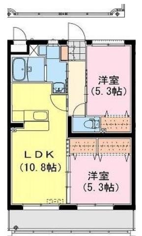 宮崎市大字本郷南方マンション 間取り図画像