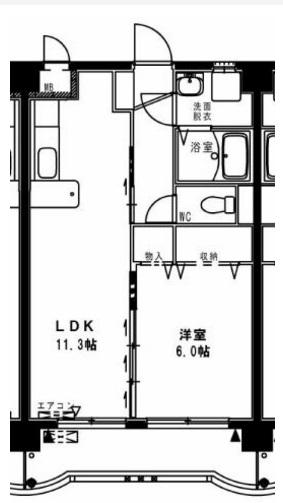 コンフォール大橋（402） 間取り図画像