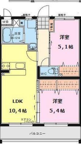 エアフォルクⅢ（202） 間取り図画像