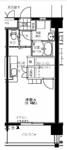 宮崎市橘通東マンション 間取り図画像
