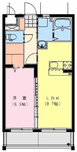 宮崎市柳丸町マンション 間取り図画像
