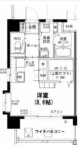 Caron旭通り（503） 間取り図画像