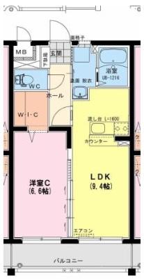 リヴェールMYM（202） 間取り図画像