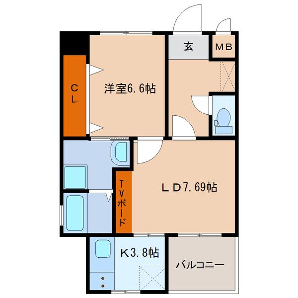 Ko Olina D（501） 間取り図画像