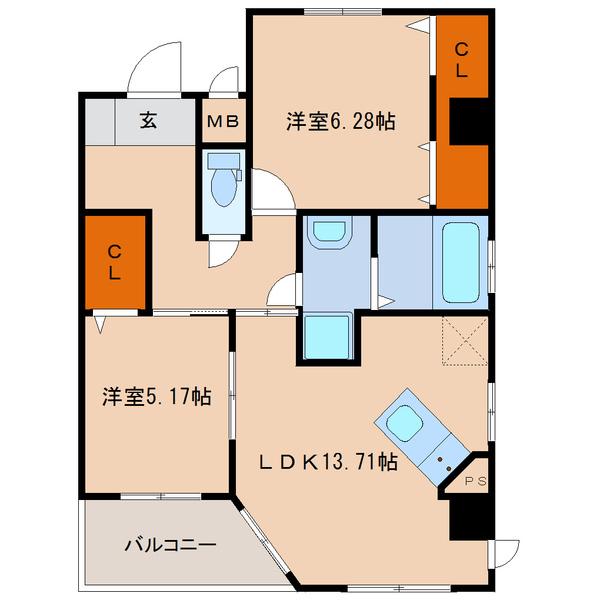 Ko Olina D（703） 間取り図画像