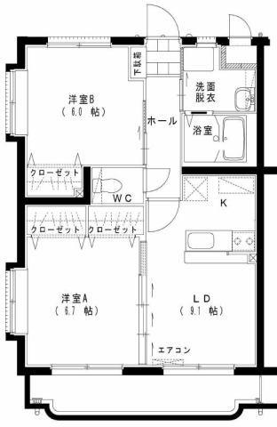 サニーコートⅡ（101） 間取り図画像