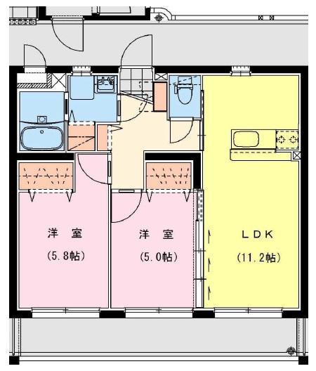 宮崎市大字本郷南方マンション 間取り図画像