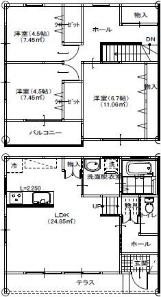 vivo中村西A（1） 間取り図画像