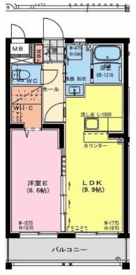 宮崎市下北方町マンション 間取り図画像