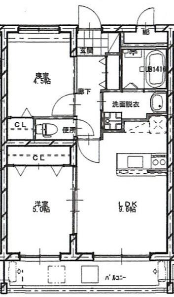 宮崎市堀川町マンション 間取り図画像