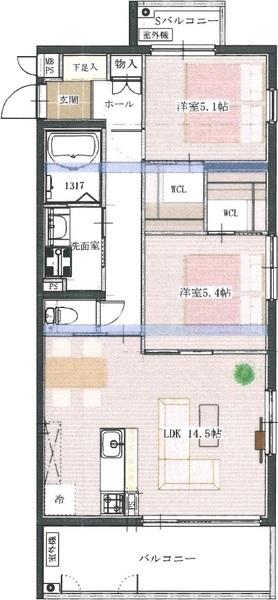 アルテマイスターレオ（306） 間取り図画像