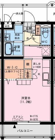 101号室は出窓無し