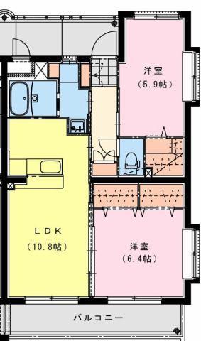 宮崎市大字熊野マンション 間取り図画像