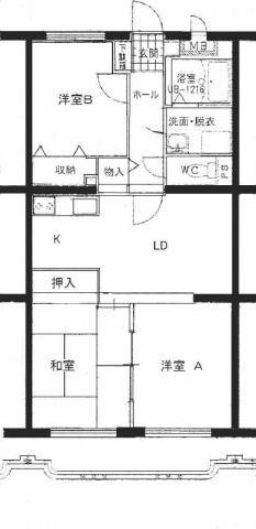 ユーミーハイツ（402） 間取り図画像