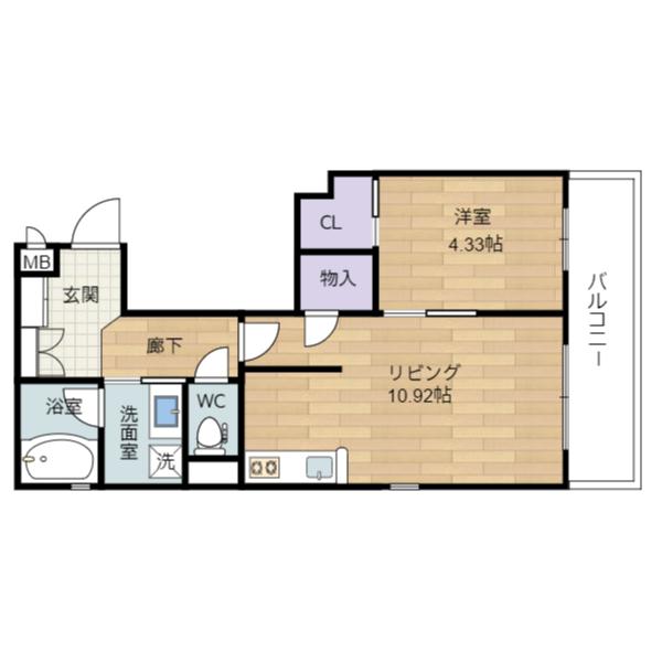 アルテマイスター谷川Ⅱ（101） 間取り図画像