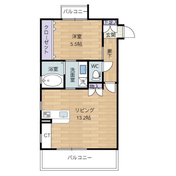 アルテマイスター鶴島（401） 間取り図画像