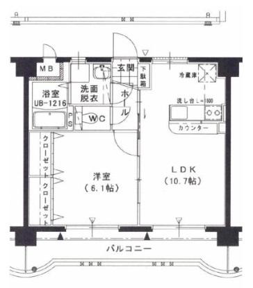 フローランテ・Ⅰ（405） 間取り図画像