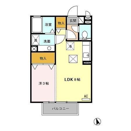 フルール芳士（105） 間取り図画像