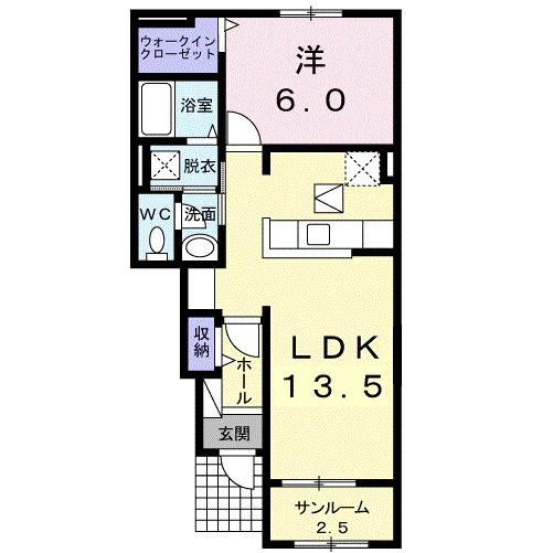 フラン・アンジュ　Ⅰ（103） 間取り図画像