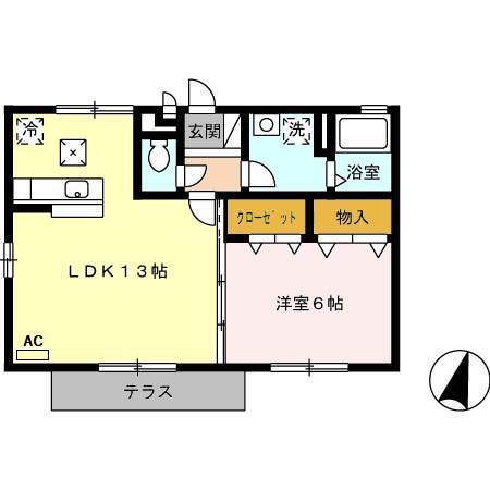 セゾングランモアⅡ（101） 間取り図画像