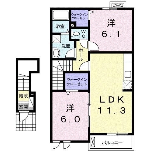 ミルト　クラール（202） 間取り図画像