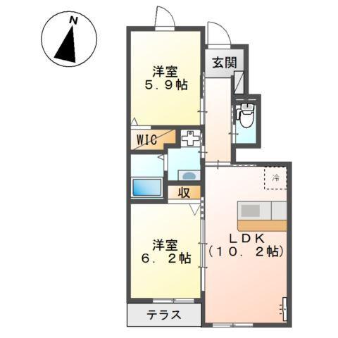 Tea Garden 東宮 間取り図画像