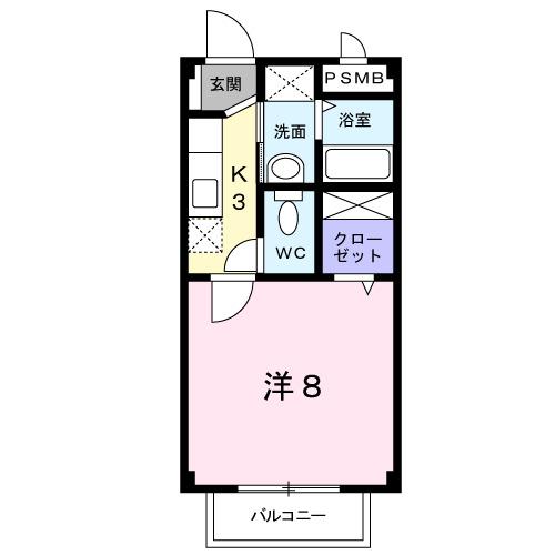 ビバーチェ（202） 間取り図画像