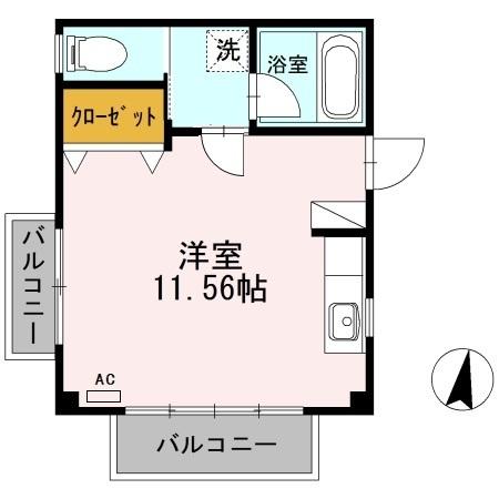 ハピネス本郷Ⅱ（201） 間取り図画像