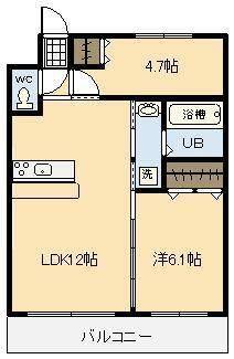 ジン・コーポ橘（203） 間取り図画像