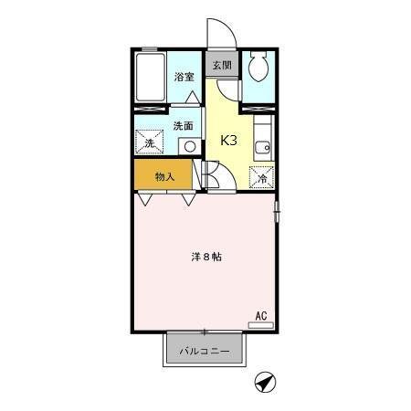 クレールメゾン（201） 間取り図画像