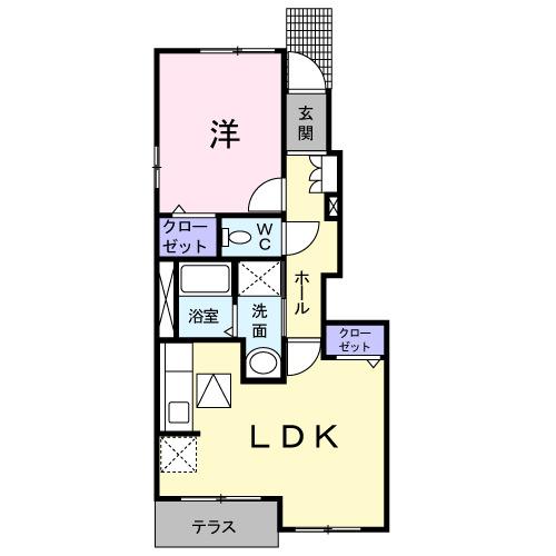 ヴィラユニゾンⅡ（102） 間取り図画像