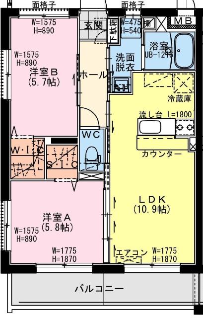  間取り図写真