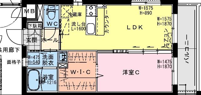 クロスワイズ中西町（207） 間取り図画像