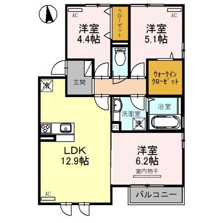 ルミエール　イリゼ（201） 間取り図画像