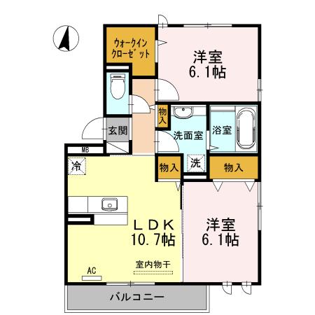 アルティスタ　A（301） 間取り図画像